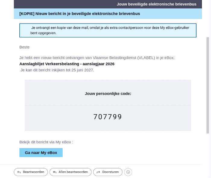 phishingmail verkeersbelasting