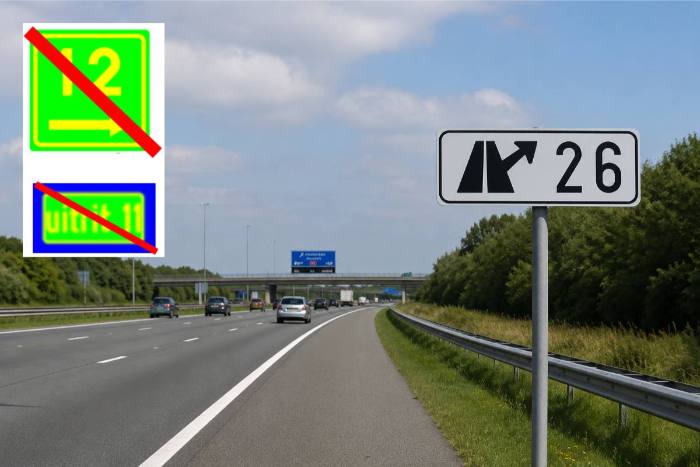 verkeersbord afrit