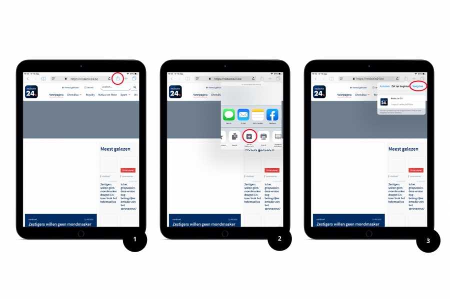 ipad stappenplan installeren pwa