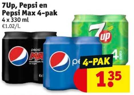 Pepsi Pepsi Max 7Up Kruidvat