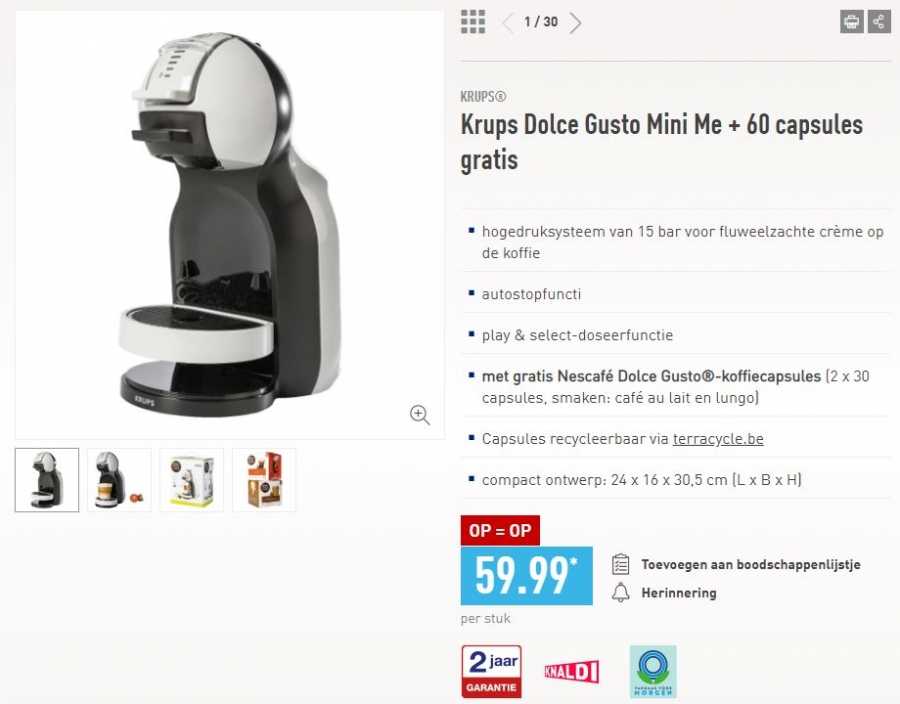 Dolce Gusto apparaat