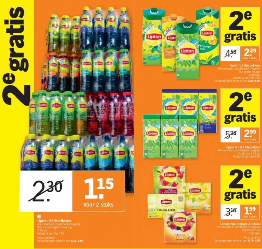 Albert Heijn bonusactie Lipton
