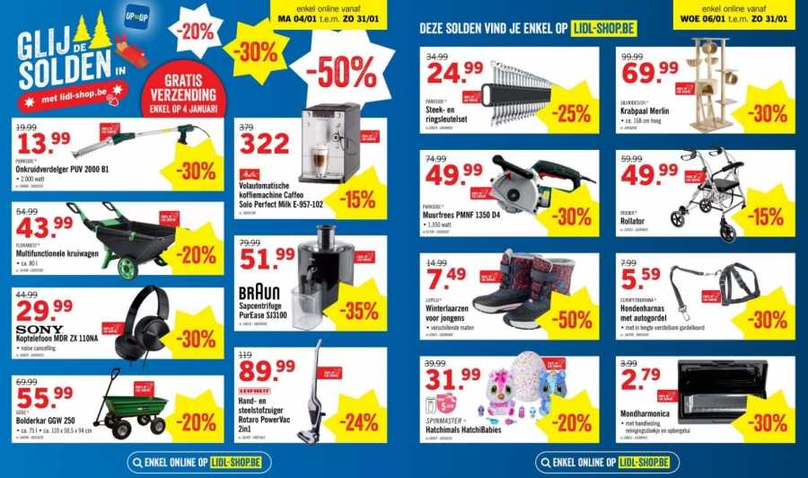 Lidl solden gratis levering