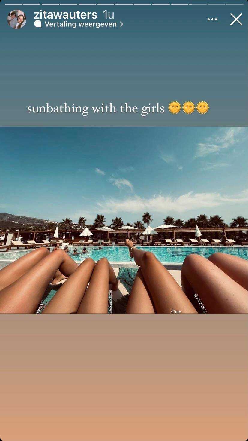 Zita Wauters op vakantie