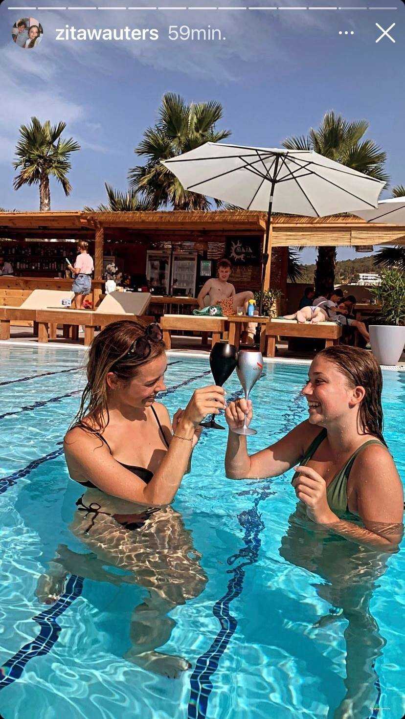 Zita Wauters op vakantie