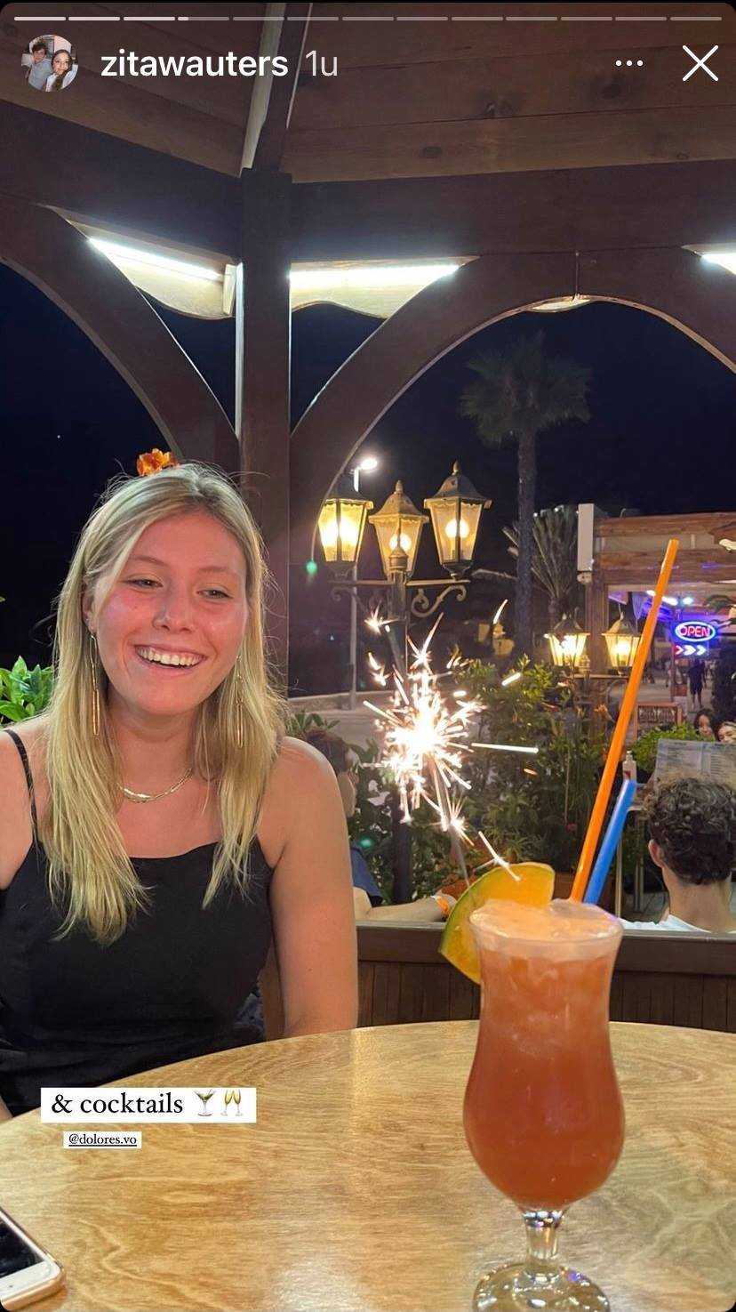 Zita Wauters op vakantie