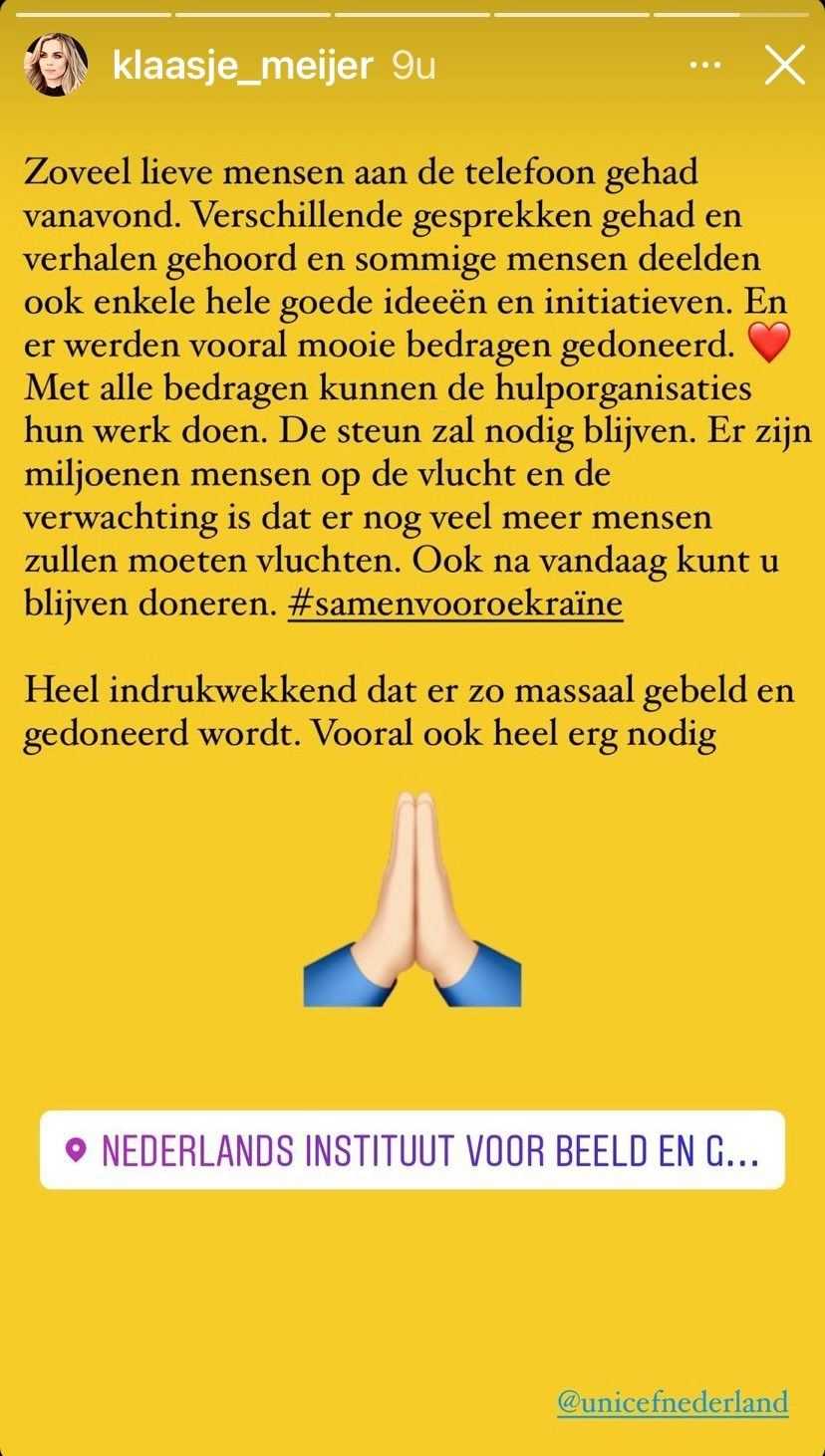Klaasje Meijer - Unicef - Giro555