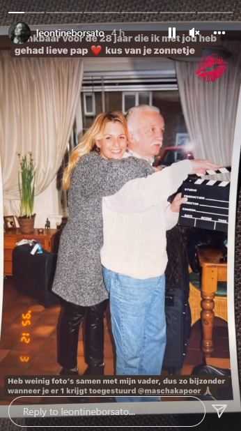 Leontine Borsato en haar vader