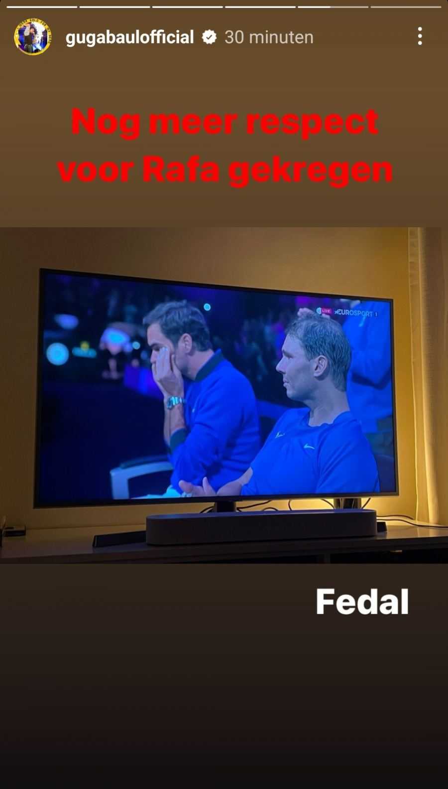 Guga Baul Instagram Federer 3