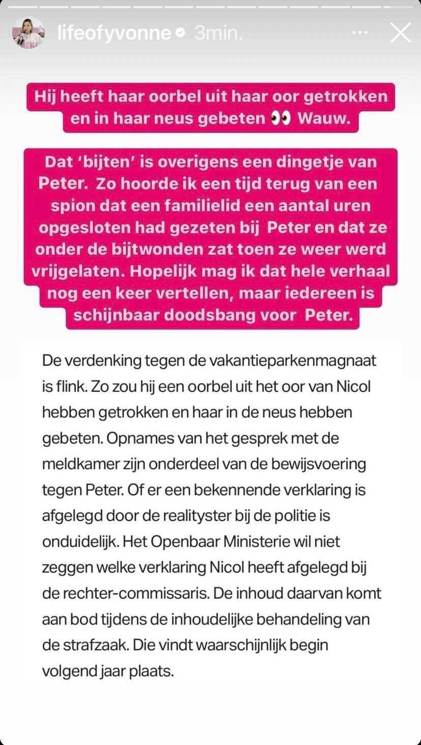 Yvonne Coldeweijer over Peter Gillis