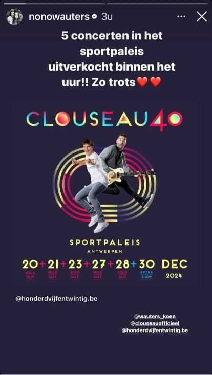 Nono over Clouseau in het Sportpaleis