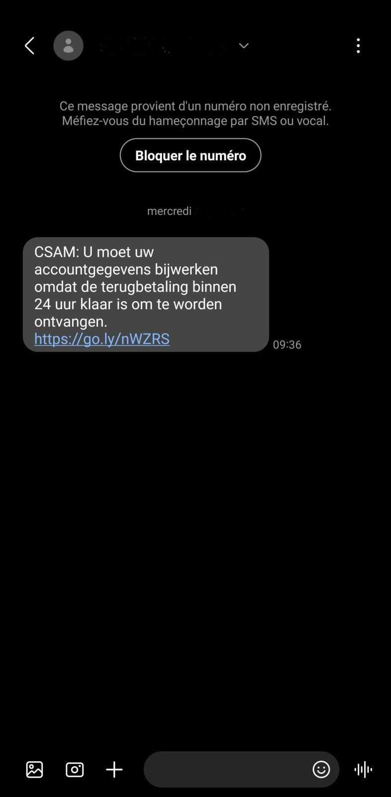 Safeonweb CSAM terugbetaling