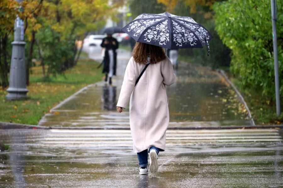 herfst regen paraplu