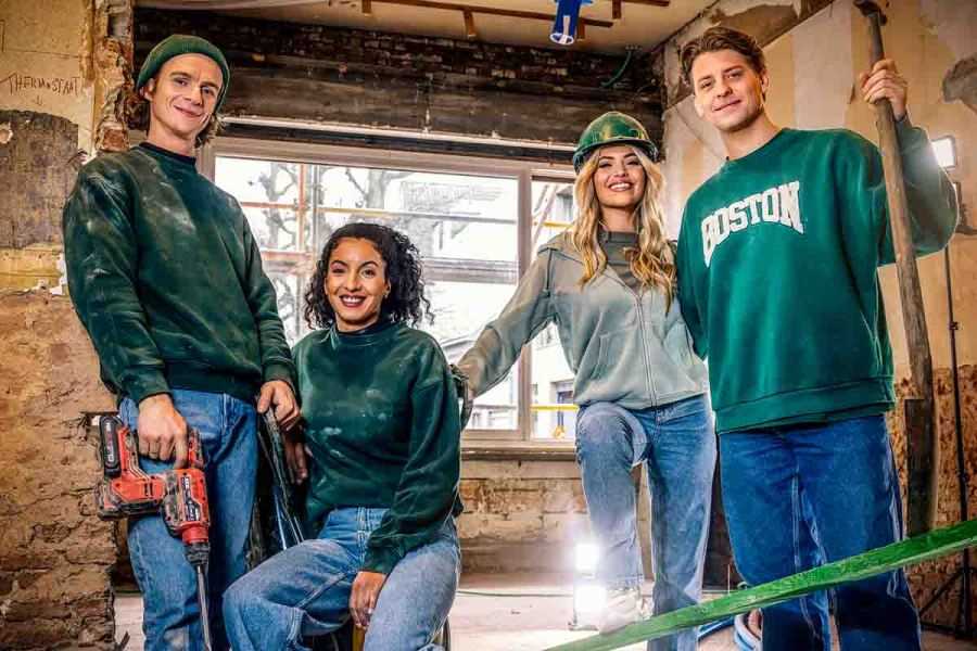 Eros, Soumaya, Meaghan en Manu
