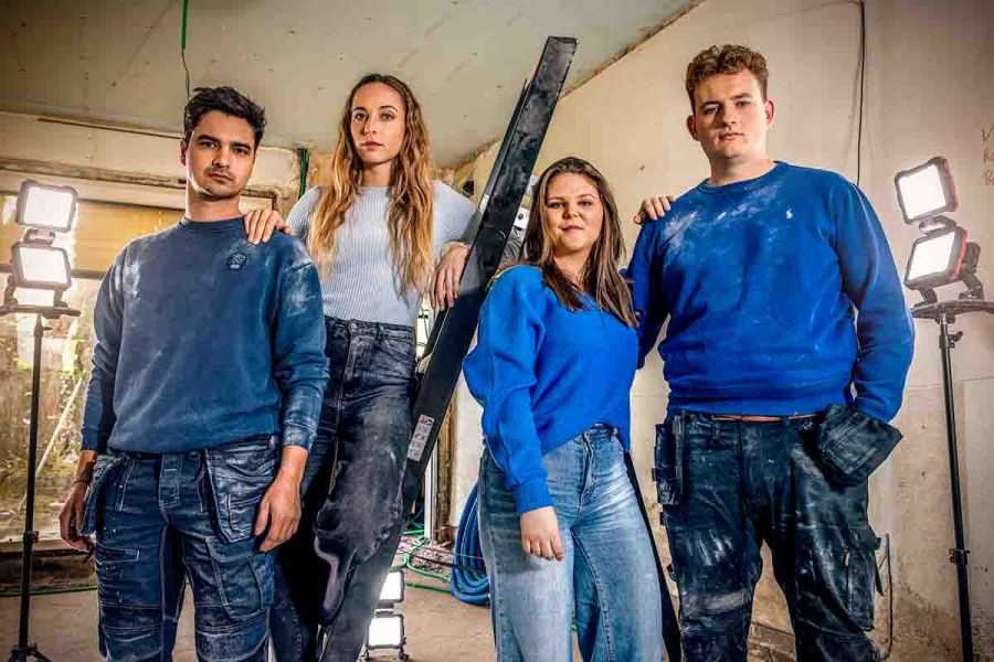 Sarvar, Luca, Axelle en Seppe