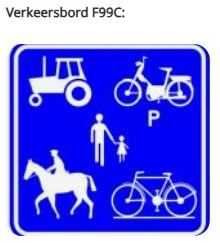 Verkeersbord F99C