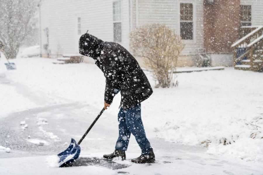 sneeuw oprit