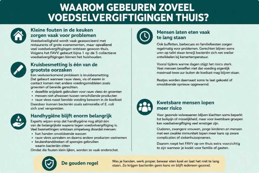 infographic voedselvergiftiging