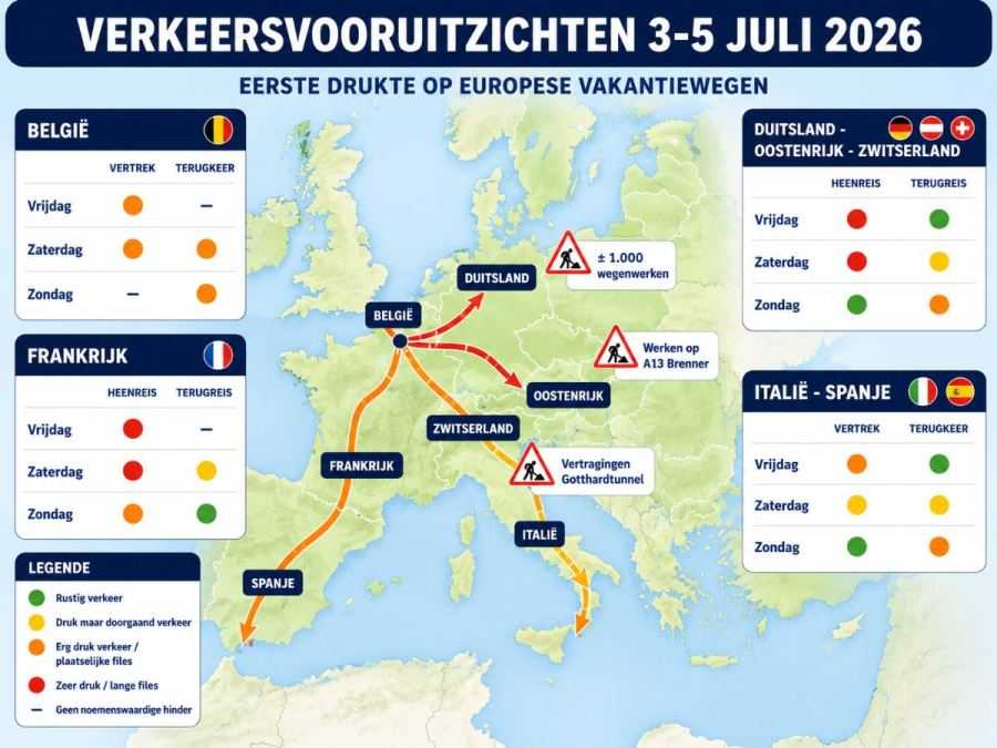 verkeersdrukte europa