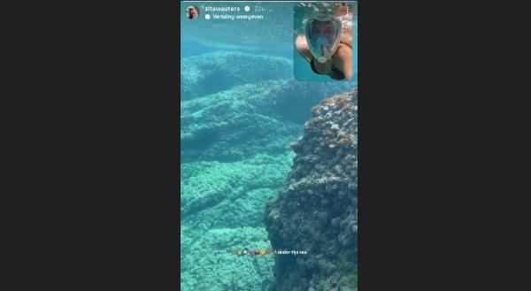 Zita Wauters snorkelen