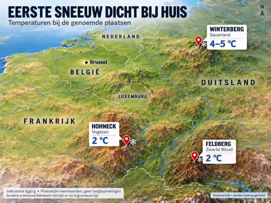 weerkaart sneeuw