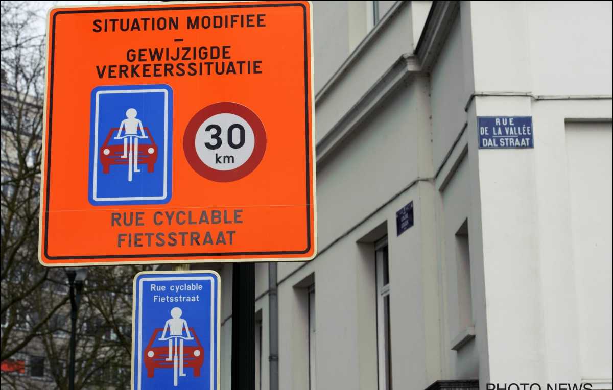 verkeersbord met aanduiding fietsstraat