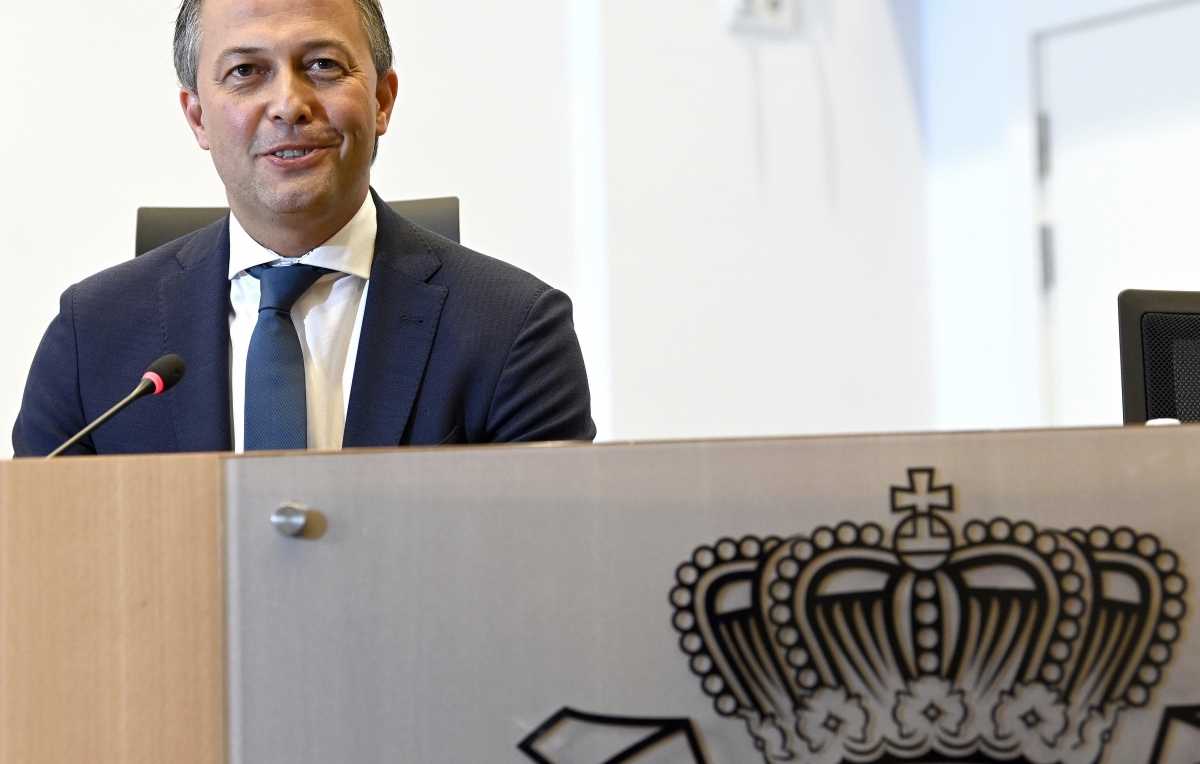 Egbert Lachaert persconferentie Vivaldi