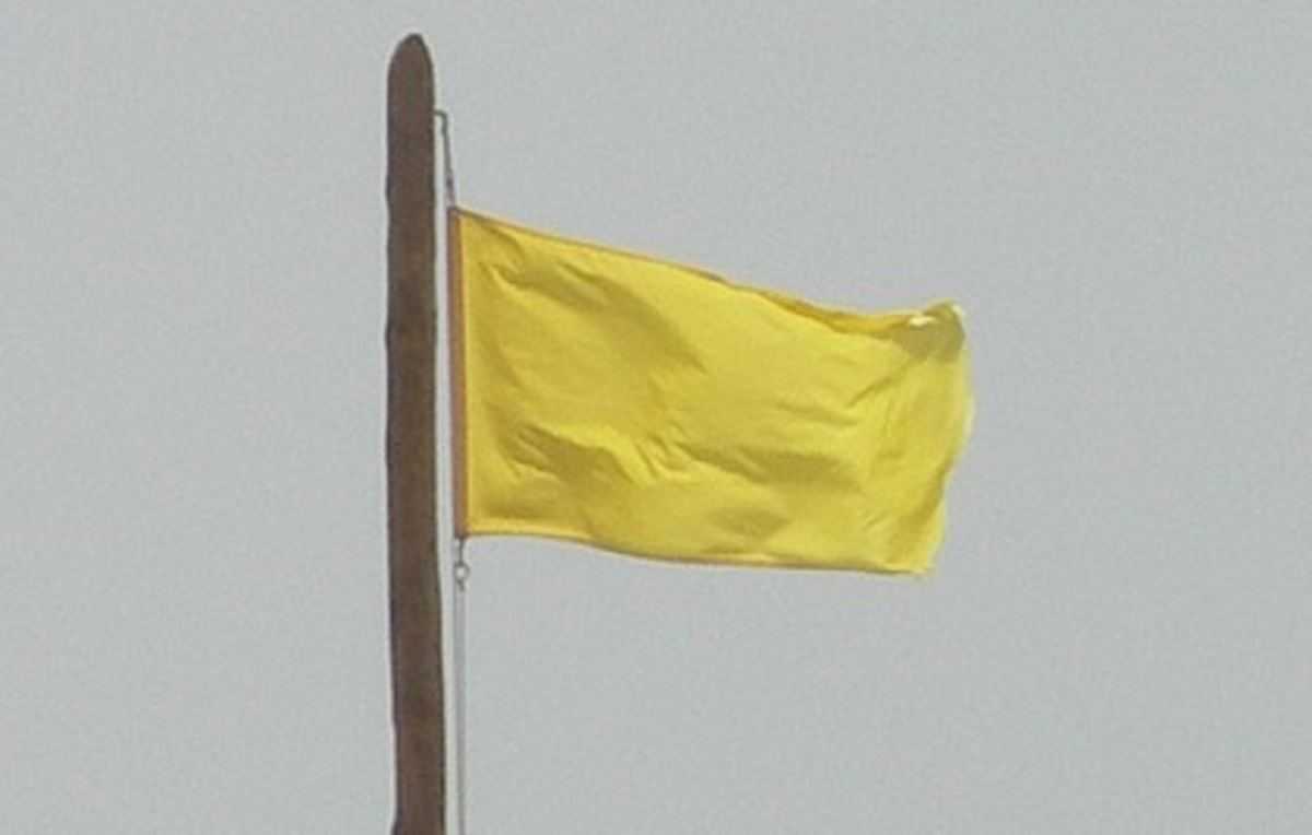 Gele vlag - code geel
