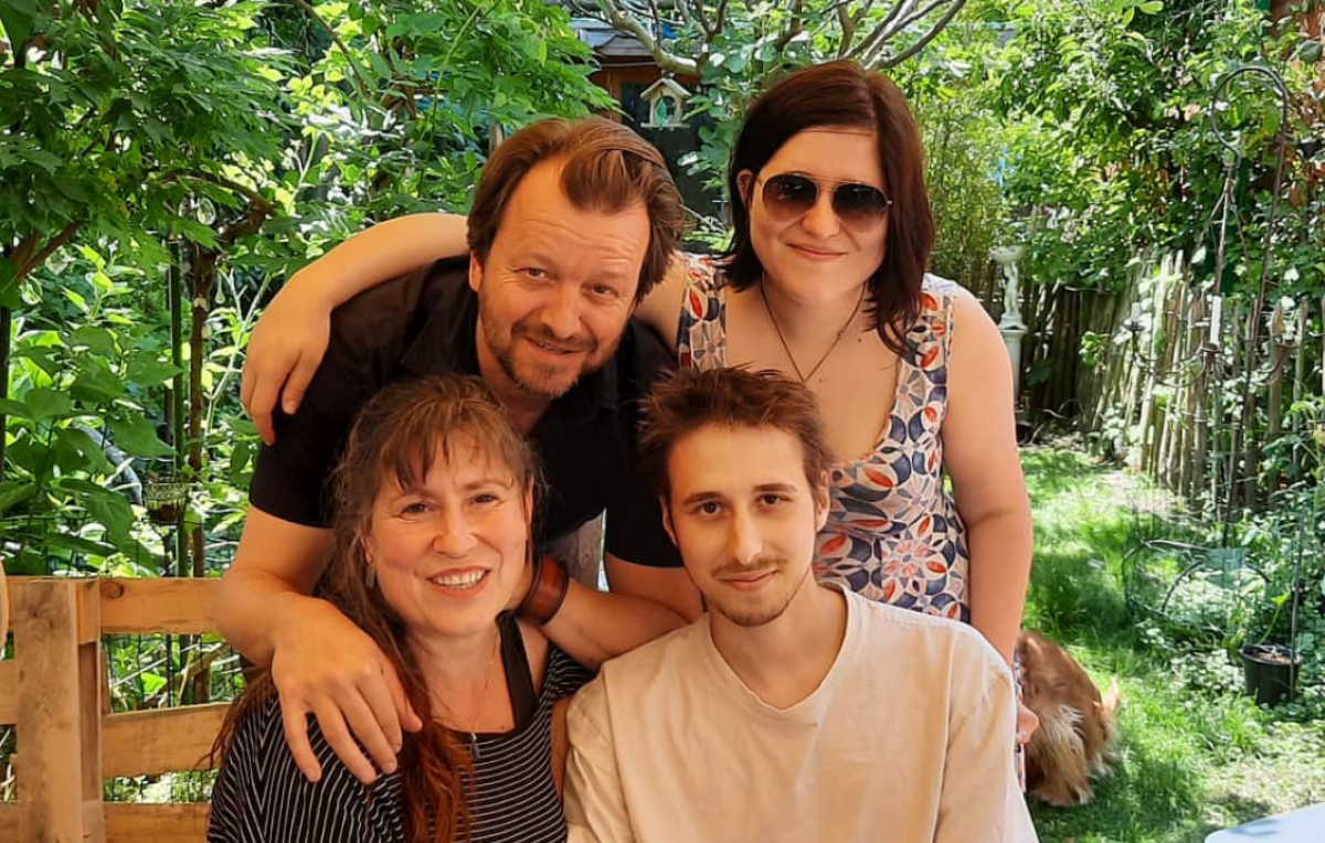 Mathias Sercu en zijn gezin