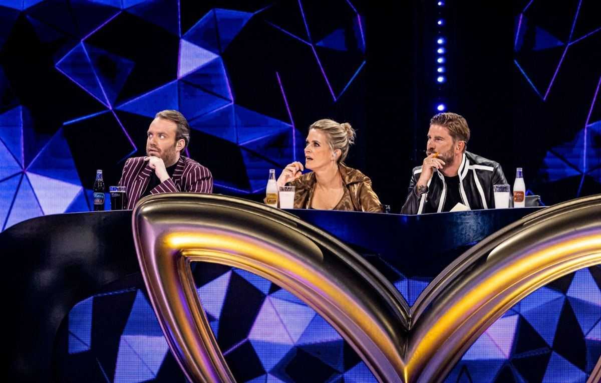 Jens Dendoncker, Karen Damen en Kevin Janssens in 'The Masked Singer'