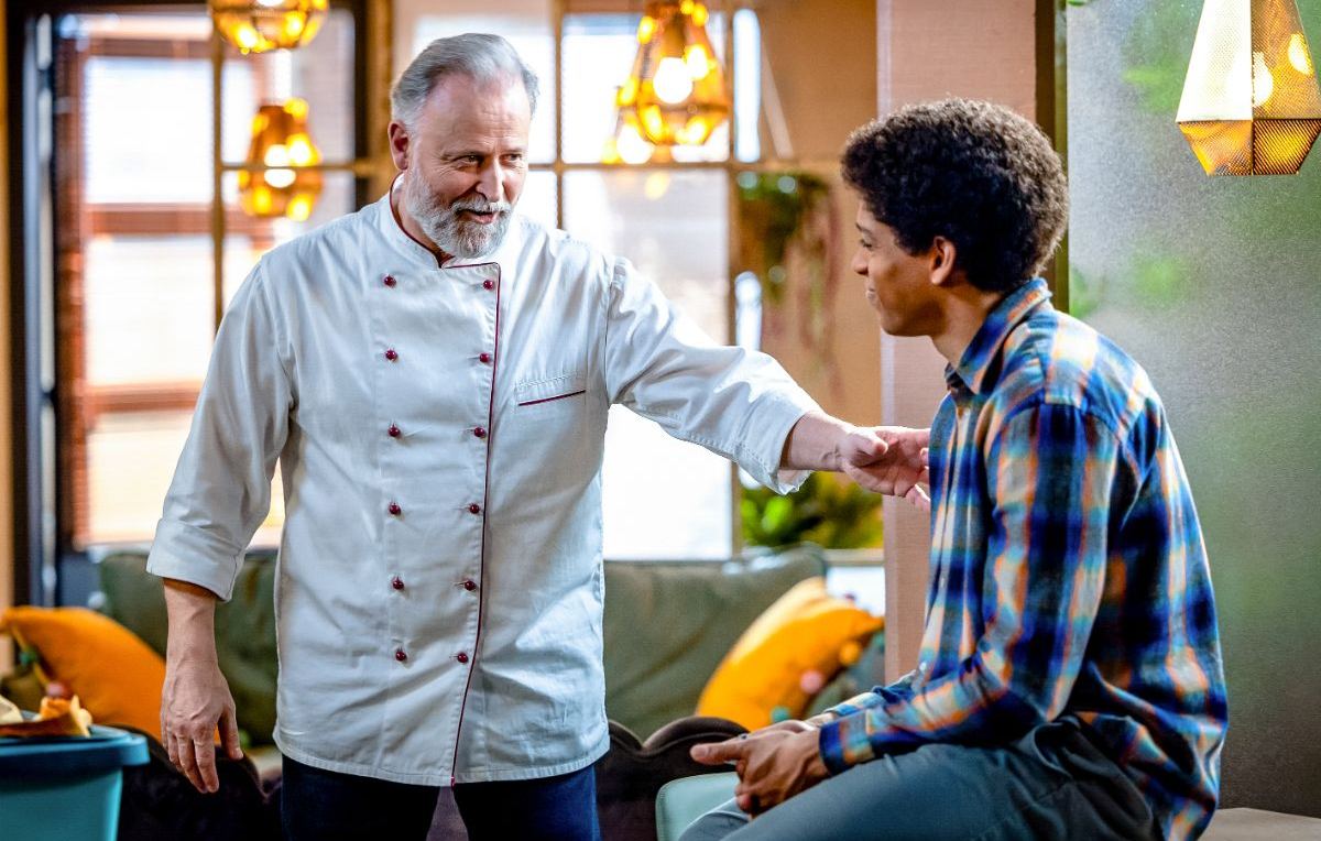 Bert Cosemans alias Erik op de set van Lisa