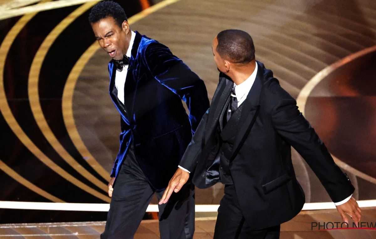 Will Smith geeft Chris Rock slag in gezicht tijdens Oscars