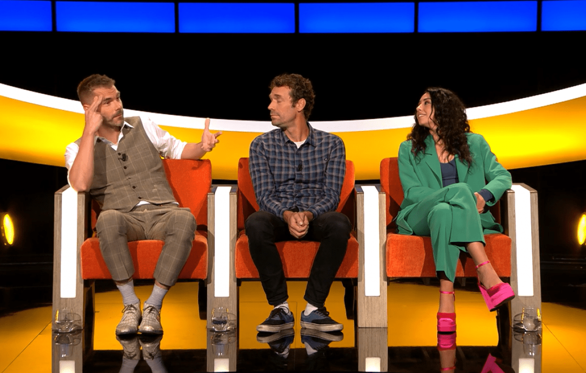 Kobe Ilsen, Otto-Jan Ham en Danira Boukhriss Terkessidis in 'De Allerslimste Mens ter Wereld'