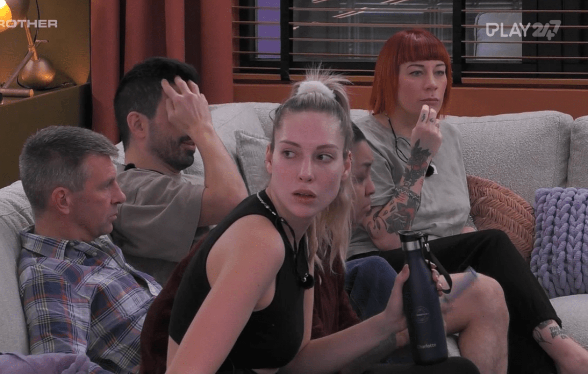 Charlotte, Rob, Ali, Lindsey en Judy in 'Big Brother'