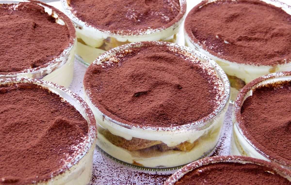 tiramisu, eten, dessert, koken