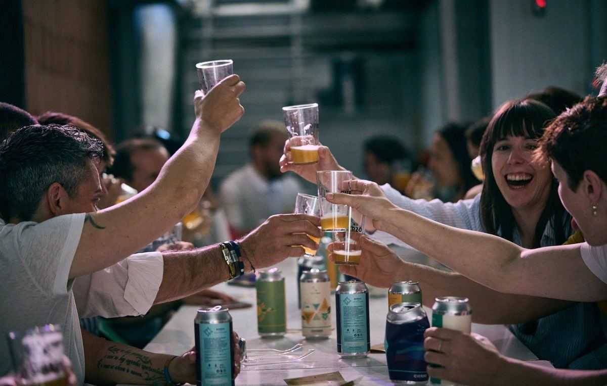 bier, toosten, klinken, feest, vrienden, samenzijn
