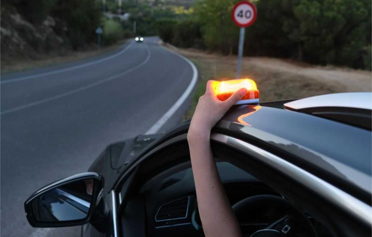 Waarschuwingslamp - flitslamp