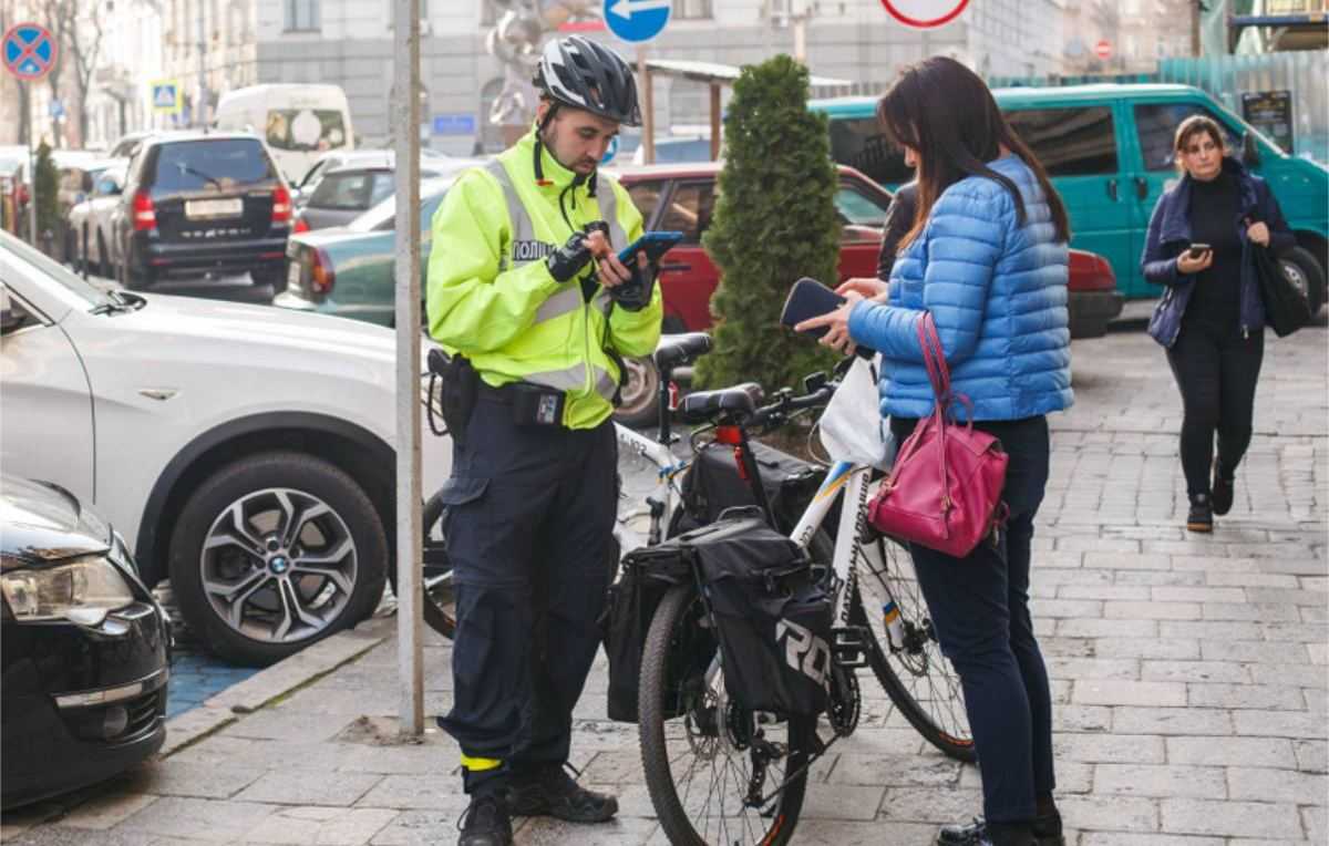politie boete fietser