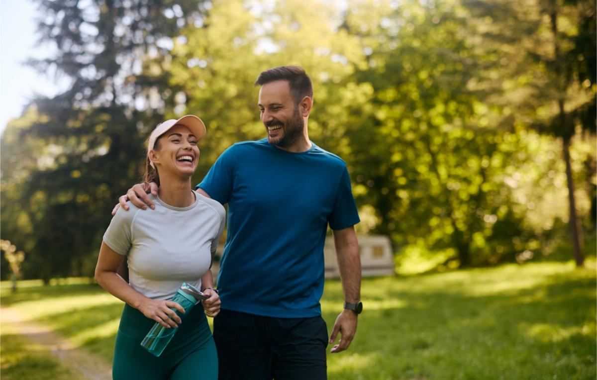koppel, sporten, sport, samen sporten