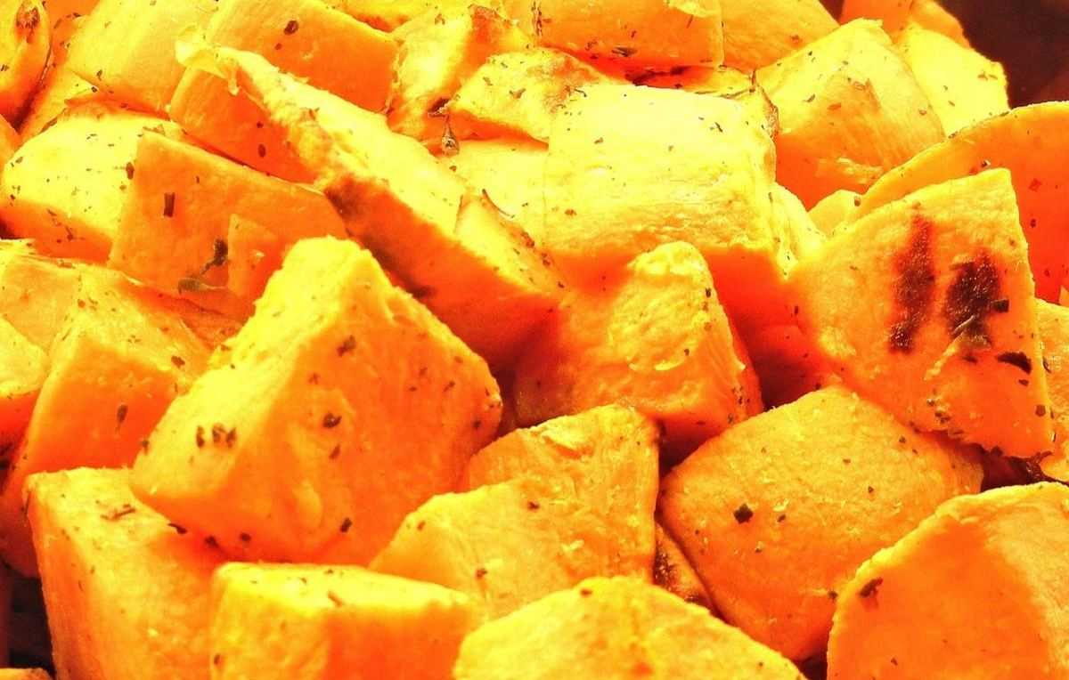 zoete aardappel geroosterd