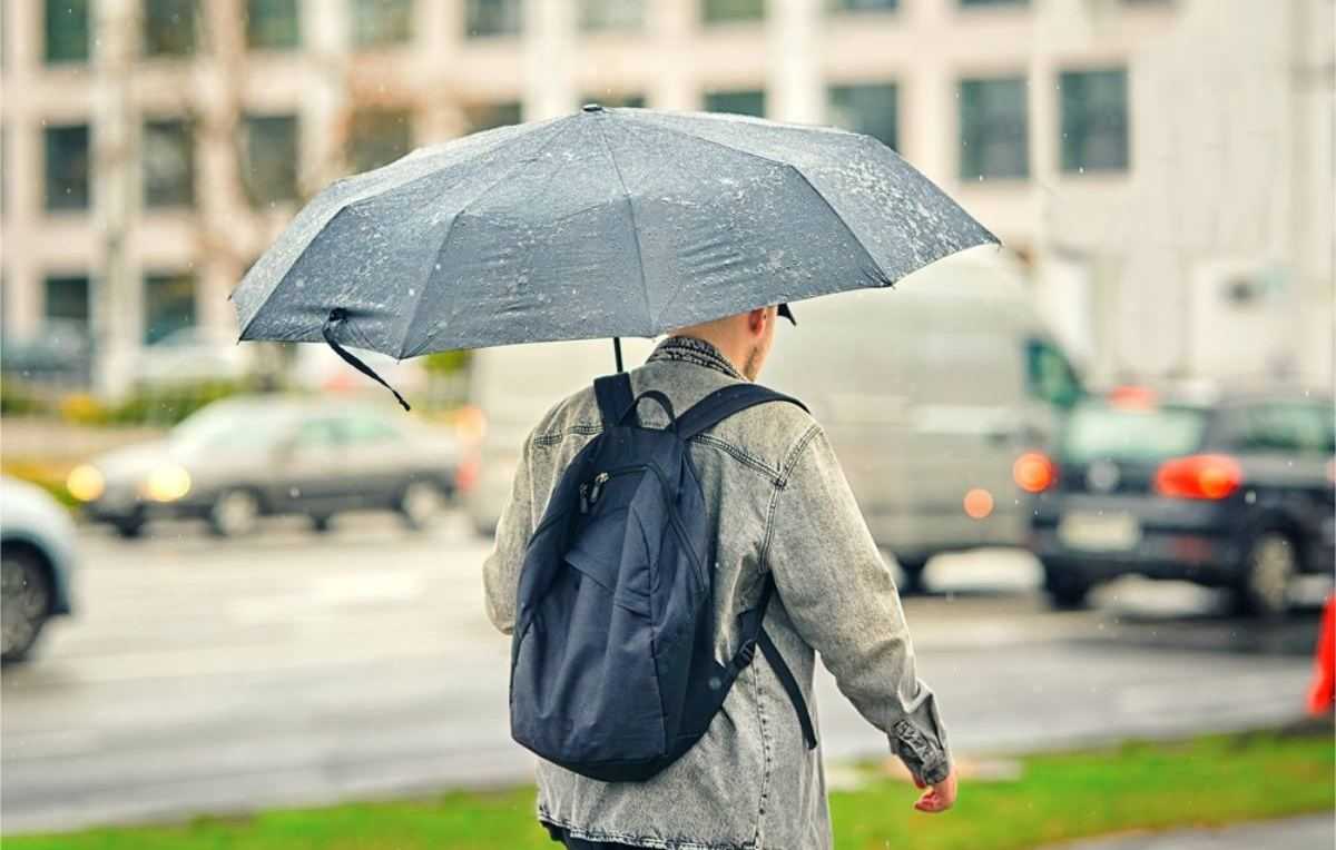 regen paraplu herfst