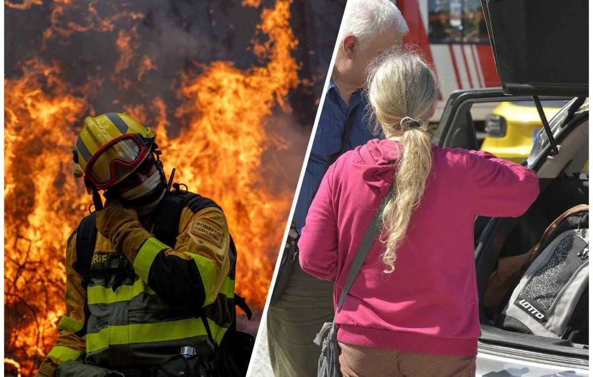 Bosbrand - toeristen