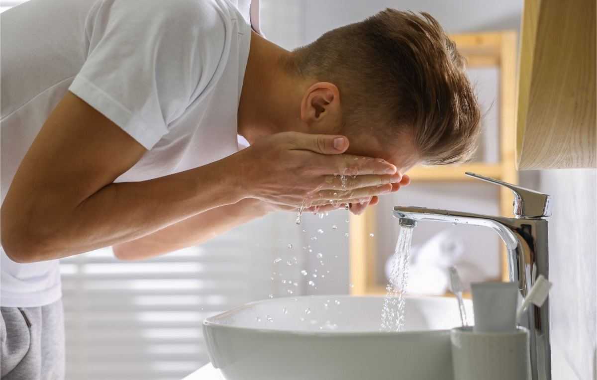 gezicht wassen