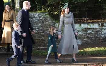 prins William en Kate Middleton en prins George