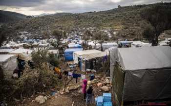 vluchtelingenkamp in Lesbos