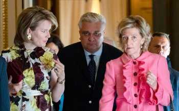 Koningin Mathilde - prins Laurent - prinses Astrid