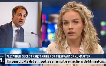 Alexander De Croo krijgt kritiek op toespraak op klimaattop
