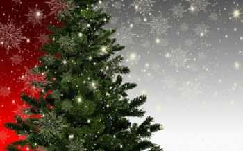 Kerstmis - sneeuw - kerstboom