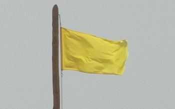 Gele vlag - code geel