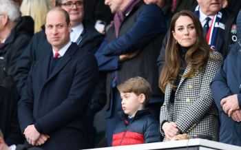 Prins William, prins George en Kate Middleton